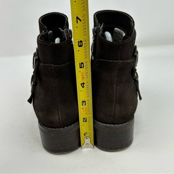 Blondo Chocolate Brown Waterproof Leather Ankle Boots Size 7.5 with Buckles - Picture 8 of 16